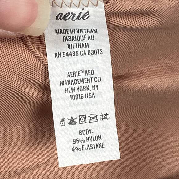 Aerie Women’s Tiger Stripe Bikini Top - Size Medium - Tie Back - Textured - NWT - Picture 5 of 6